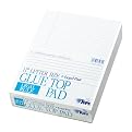 TOPS 7523 Glue Top Legal Pads, 8-1/2 x 11, White, Legal Rule, 50 Shts/pad, 12/pack