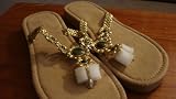 Cat Eye Tan Sandals Size 10