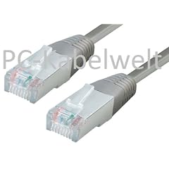 PC-Kabelwelt 10m 10 m Netzwerk Ethernet Kabel Patch CAT 7 Kat 7 Gigabit (RJ45 Stecker) PIMF FTP / STP Halogenfrei grau 600 MHz LAN Kabel Netzwerkkabel 10 Gigabit Twisted Pair 10 000 Mbit/s geeignet f�r Patchpanel, Modem, Switch, Patchfelder, Router, DSL Verbindung, Accessponit und weitere Ger�te mit RJ45 Anschluss
