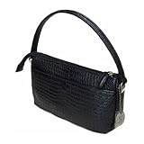 高級クロコダイル 女性用ポシェット(マット) ブラック LBP-4011wh-BK
