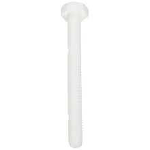 Nylon 6/6 Hex Bolt, Hex Head, UNC Threads, 1/4"-20 Thread Size, 3" Length, Fully Threaded, Made In US, Pack Of 100