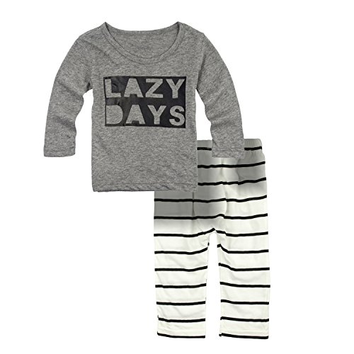 Big Elephant Baby Boys' 2 Piece Long Sleeve Pants Clothing Set G34