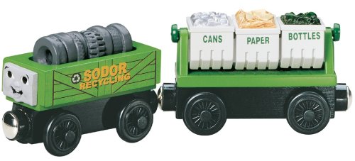 Learning Curve Thomas Wooden Railway Set Thomas and Friends Recycling Trucks