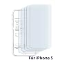5 x Displayschutzfolie iPhone 5 Displayschutz Crys&hellip von HandyNow