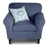 Armchair Slipcover Regular - Canvas Soft Weave - Denim