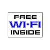 Free Wi-Fi Inside - Business Sign - Car, Truck, Notebook, Vinyl Decal Sticker #S348