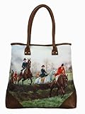 Rowlandson Horses Tote Handbag Polyester & synthetic leather