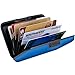 Trademark Home 82-7498 Aluminum Credit Card Wallet RFID Blocking Case, Blue
