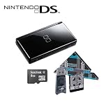 Electronics : Nintendo DS Lite Console (Black) + " EDGE " Super Card (R4 Revolution Version 3) & 8GB Micro SD Card