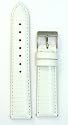 Ladies' Genuine Lizard Watchband - Color White Size: 18mm Watch Band