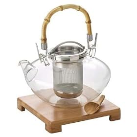 BonJour Zen Glass Teapot with Stainless Steel Infuser