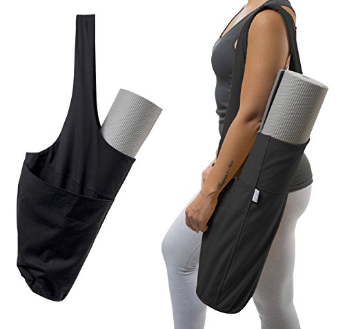 Yoga Mat Bag by Yogiii | The ORIGINAL YogiiiTote | Yoga Mat Tote Sling Carrier w/ Large Side Pocket & Zipper Pocket | Fits Most Size Mats