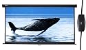 Duronic EPS92/169 HD Projector Screen - 16:9 Widescreen Matte White Screen - Electric Motorised switch control