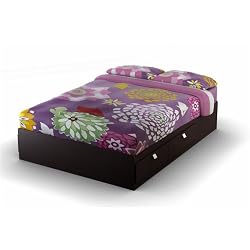 South Shore 3259211 Cakao Collection Full Size Mates Bed, Chocolate