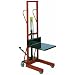 Wesco 260150 Hydraulic Lite-Lift, Moldon Rubber Wheels, 500lbs Load Capacity, 54" Lift Height, 20" Length x 20" Width