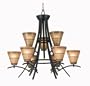 Kenroy Home 90089ORB Wright 9 Light Chandelier
