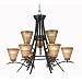 Kenroy Home 90089ORB Wright 9 Light Chandelier
