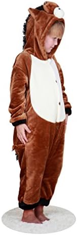 Costume Kigurumi Pajamas Halloween Plush Pajamas Union Suit Horse Kids M