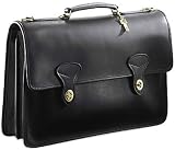 Review Jack Georges  / Jack Georges University Double Gusset Flap Over Leather Business Cases
