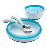 OXO Tot 4 Piece Feeding Set, Aqua