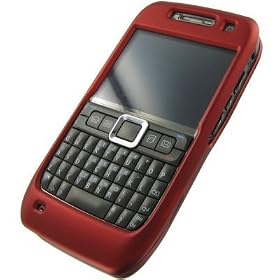 New Red Rubberized Phone Cover for Nokia E71X E71 AT&T Protector Case