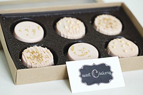 Sweet C Bakery - Chocolate Covered Oreo - Pink &amp; Gold - 6pc