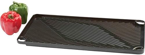 Cast Aluminum Non Stick Griddle Grill Stovetop Reversible Indoor 2 Burner NEW