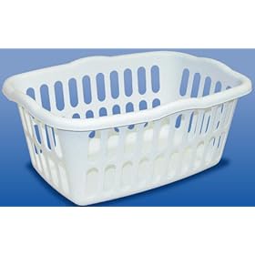  1-1/2 Bushel Sterilite? Rectangular Laundry Basket 24L x 17 1/4&
