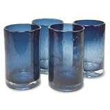 Artland Iris Highball, 17-Ounce, Slate Blue, Set of 4 ~ Artland