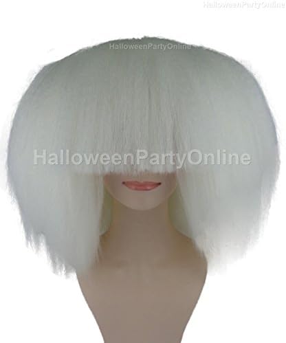 Halloween Party SIA White Wig Extra Large Costume Cosplay Online HW-197