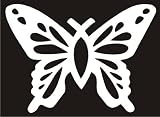 Christian Butterfly Fish White Die Cut Vinyl Decal