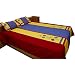Bed Sheet Pillow Cases Queen Size Cotton Fabric Patchwork Embroidery India(bshtp117)