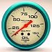 Ultra-Nite&trade; Oil Pressure Gauge 2 5/8 in. 0 - 150 psi Requires #4 Braided Hose Provision For Lighting Off Road Use Only