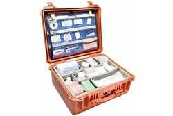 Pelican 1550EMS Orange Case with EMS Accessory Set