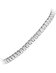 3/4 ct. tw. Diamond "XOXO" Bracelet in 10K White Gold