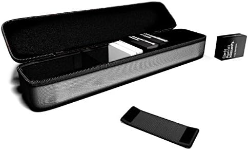 N cased - Large Hard Case for C. A. H. Card Game | All 6 Expansions. Includes 5 Moveable Dividers. Fits about 1400 Cards. BUNDLE | 7 pcs set | (grey)