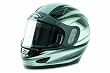 Raider Silver Small Full Face Snowmobile Helmet