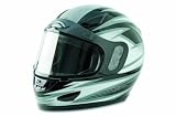 Raider Silver Small Full Face Snowmobile Helmet