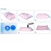 Songmics 6 Pack Jumbo and X-Large Reusable Space Saver Bags Vacuum Compression Seal Bags Storage Bags for Clothes and Beddings ULVB06A