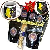 Jos Fauxtographee Realistic - A Beautiful Yellow Flower With Purple in The Center up Close - Coffee Gift Baskets - Coffee Gift Basket