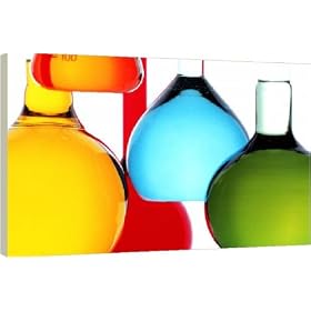 Box Canvas Print of Assortment of laboratory glassware flasks from Science Photo Library
