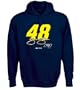 Jimmie Johnson Engine Roar Long-Sleeve Hooded Sweatshirt (Medium)