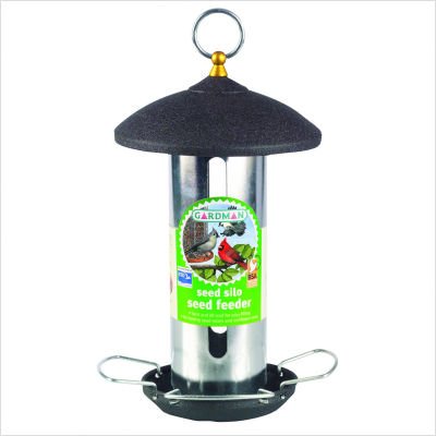 Gardman BA01483 Seed Silo Feeder Black