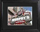Carolina Hurricanes Personalized Pub Print with Wood Frame