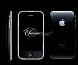 Continental Apple iPhone 3G Unlocked Black 16GB Sapphire & Vs1 Diamond Encrusted Luxury Mobile Phone