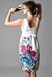 from Crave Maternity Crave Maternity Brown Print Cotton Dress, Size 10