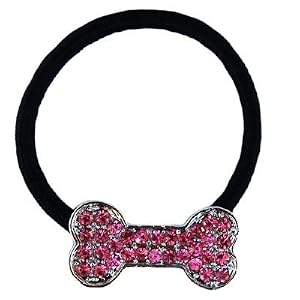 Beau Nouveau PPHTIECDCB Crystal Bone Parent Hair Tie - Clear Diamond