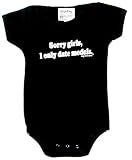 Sorry Girls, I Only Date Models Black One-Piece By Baby Rock Apparel (6-12m)