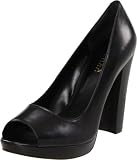 Lauren Ralph Lauren Women's Bailee Open-Toe Pump,Black,8.5 B US