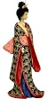 Interesting Unique Simple Beautiful Gift Idea for Her - 14" Hand Painted Geisha Figurine Statue w/ Pastel Sash
